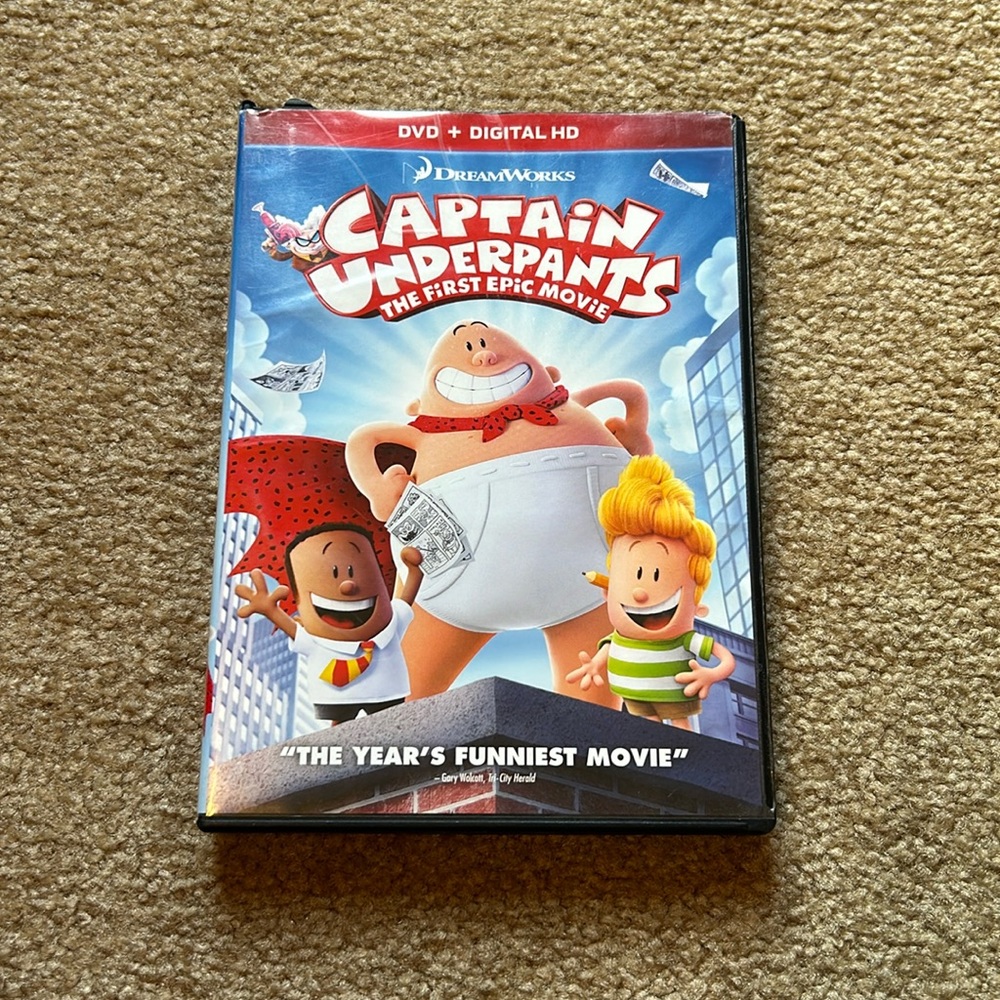 Captain underpants DVD